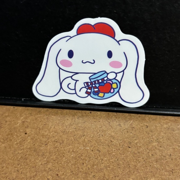 CARTOON RABBIT WITH JAR STICKER - Picture 1 of 1